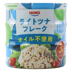 ライトツナフレーク オイル不使用 フィリピン産 3缶シュリンク(P)