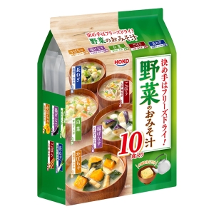 決め手はフリーズドライ!野菜のおみそ汁 10食入(87g)