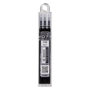 フリクションボール用替芯 3本セット 0.7mm ブラック