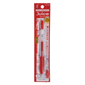 ジュース ゲルインキボールペン 極細 0.5mm レッド