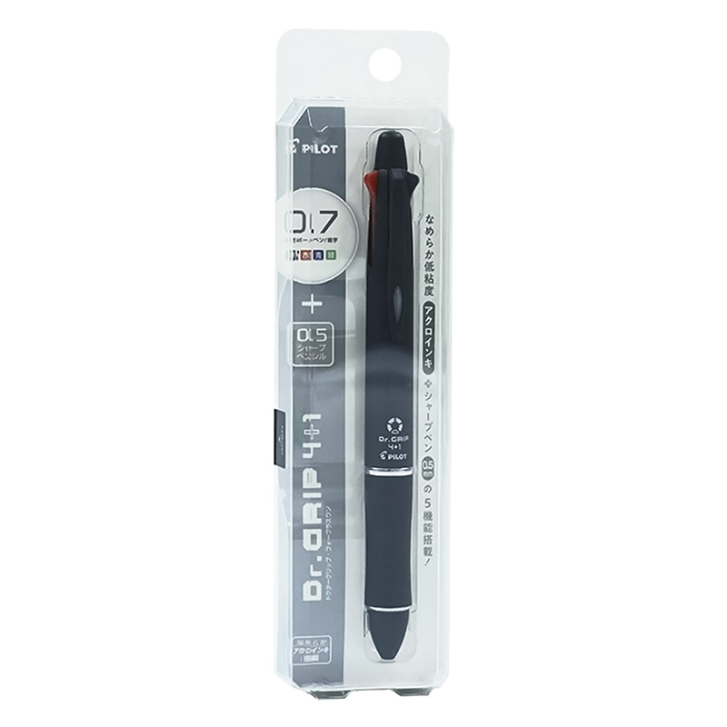Dr.GRIP4+1 ブラック 0.7細字＋シャープ0.5mm