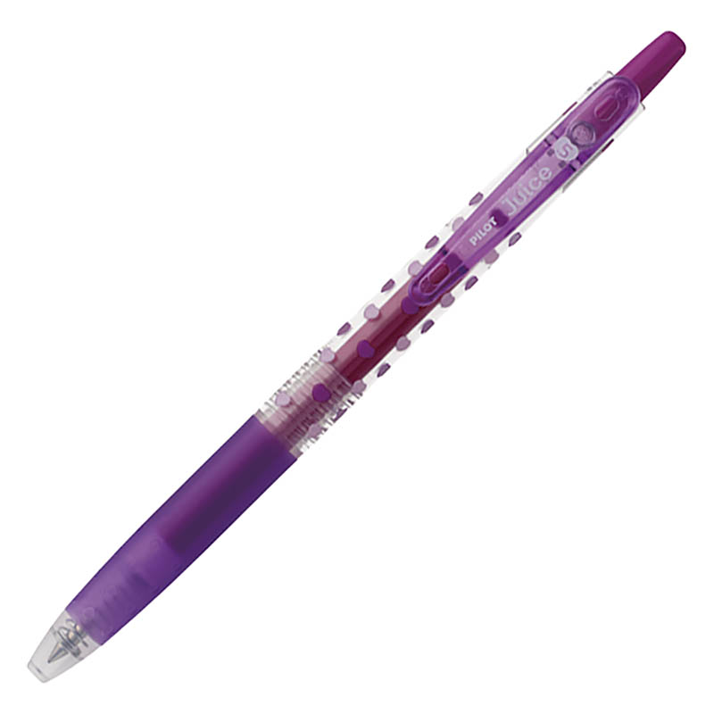 ジュース ゲルインキボールペン 0.5mm ピュレグミコラボ 4色セット(クラシックイエロー・グレープ・アップルグリーン・ベビーピンク)