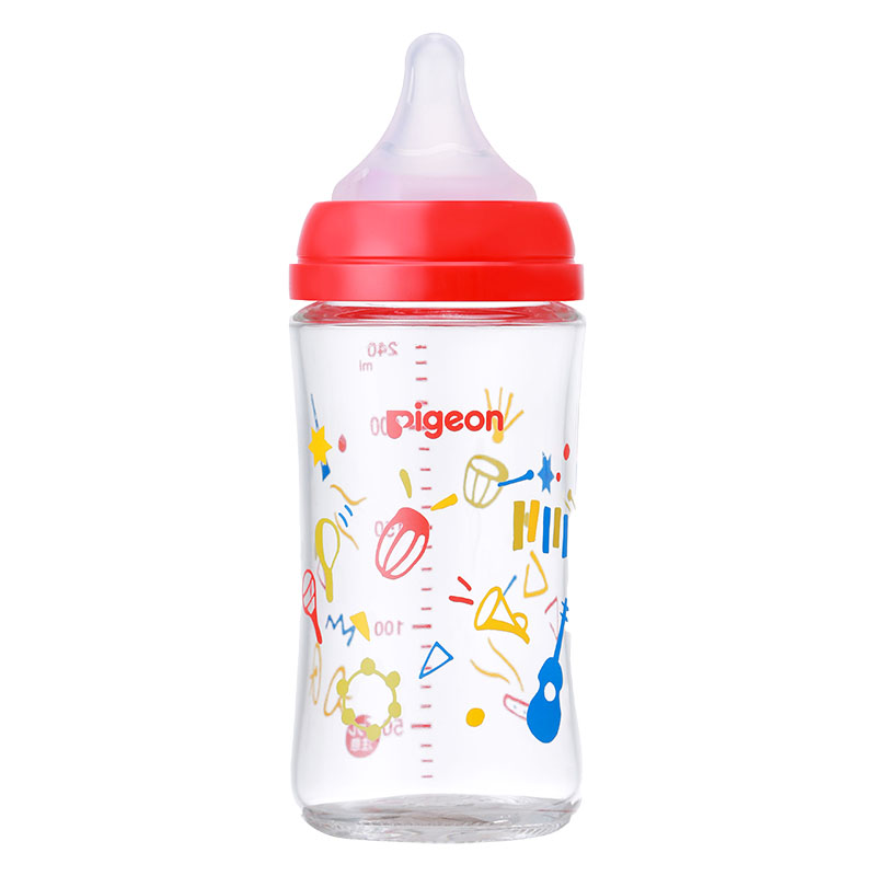 母乳実感 耐熱ガラス Music 240ml