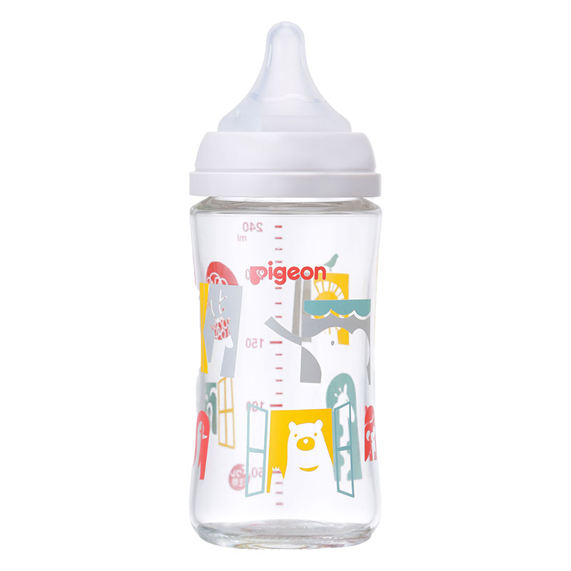 母乳実感 耐熱ガラス Zoo 240ml