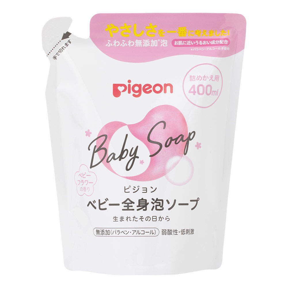 ベビー全身泡ソープ ベビーフラワーの香り 詰替用 400ml