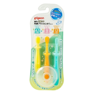 乳歯ブラシ はじめてセット 3本