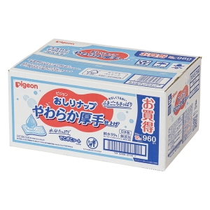 おしりナップ やわらか厚手仕上げ 純水99％ 80枚×12個パック