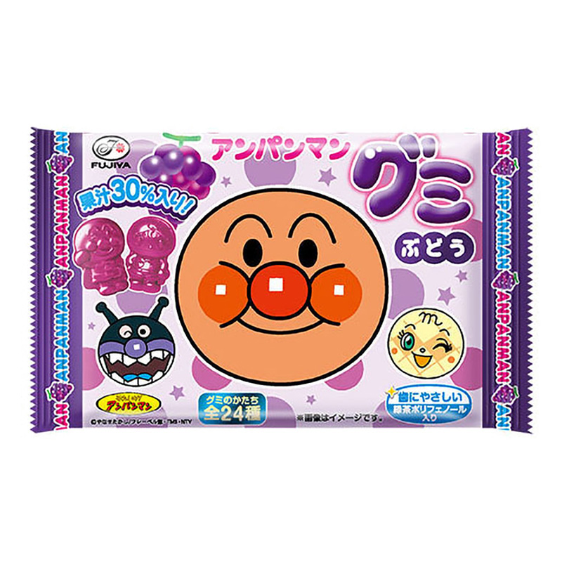 アンパンマングミ(ぶどう) 6粒入