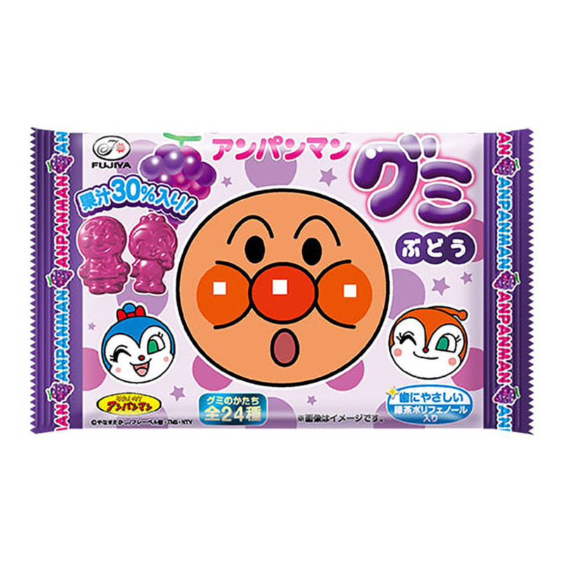 アンパンマングミ(ぶどう) 6粒入