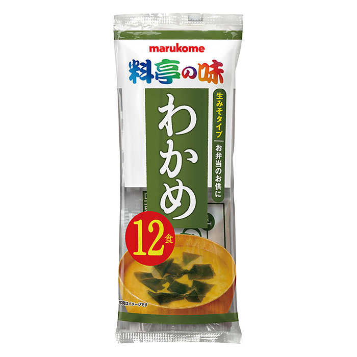 生みそ汁 料亭の味 わかめ 12食 216g