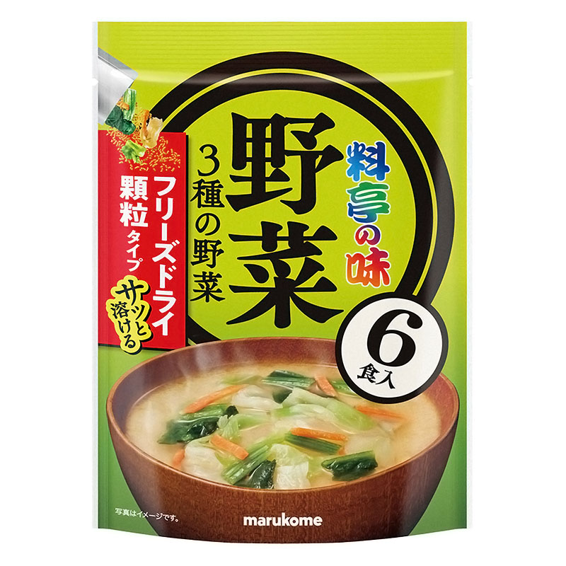お徳用 フリーズドライ顆粒 みそ汁 料亭の味 野菜 6食