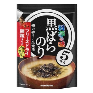 お徳用 フリーズドライ 顆粒みそ汁 料亭の味黒ばらのり 7g×5食入