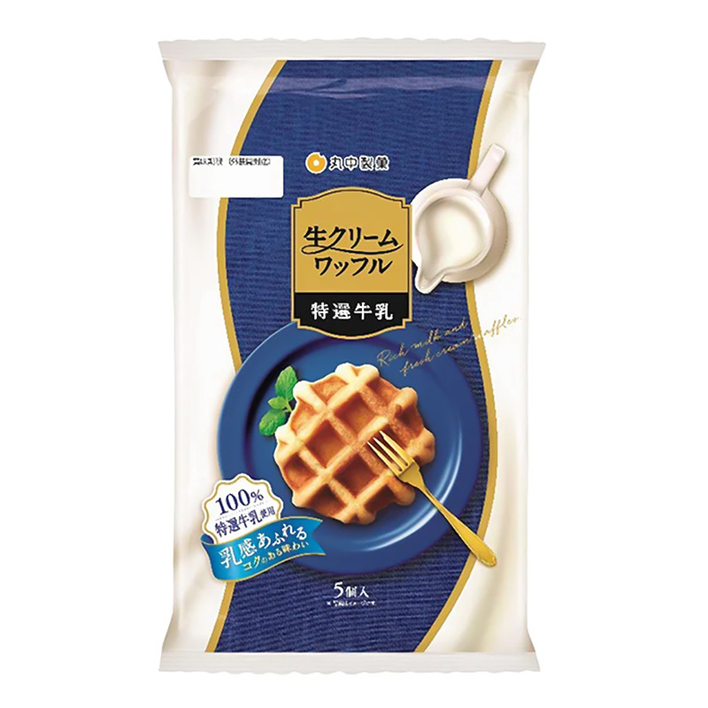 特選牛乳 生クリームワッフル 5個入