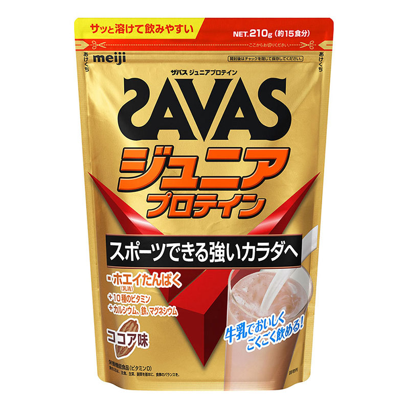 ザバスジュニアプロテインココア15食 210g