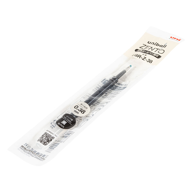 ユニボール ゼント 水性インクボールペン 替芯 0.38mm 黒 UBRZ38.24
