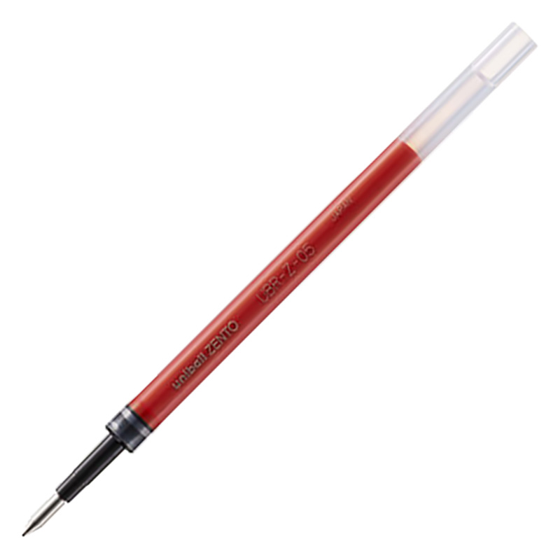 ユニボール ゼント 水性インクボールペン 替芯 0.5mm 赤 UBRZ05.15