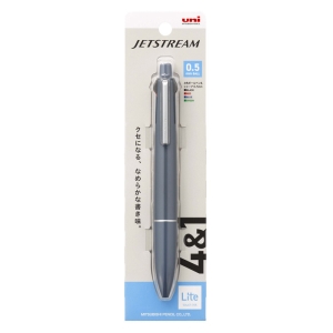 ジェットストリーム 4色ボールペン&シャープ 0.5mm スチールブルー