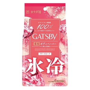 ギャツビー アイスボディデオドラントボディペーパー フリーズピーチ 徳用 30枚入 【医薬部外品】