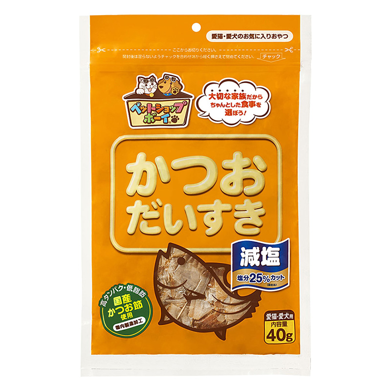 ペット用 減塩かつおだいすき 40g