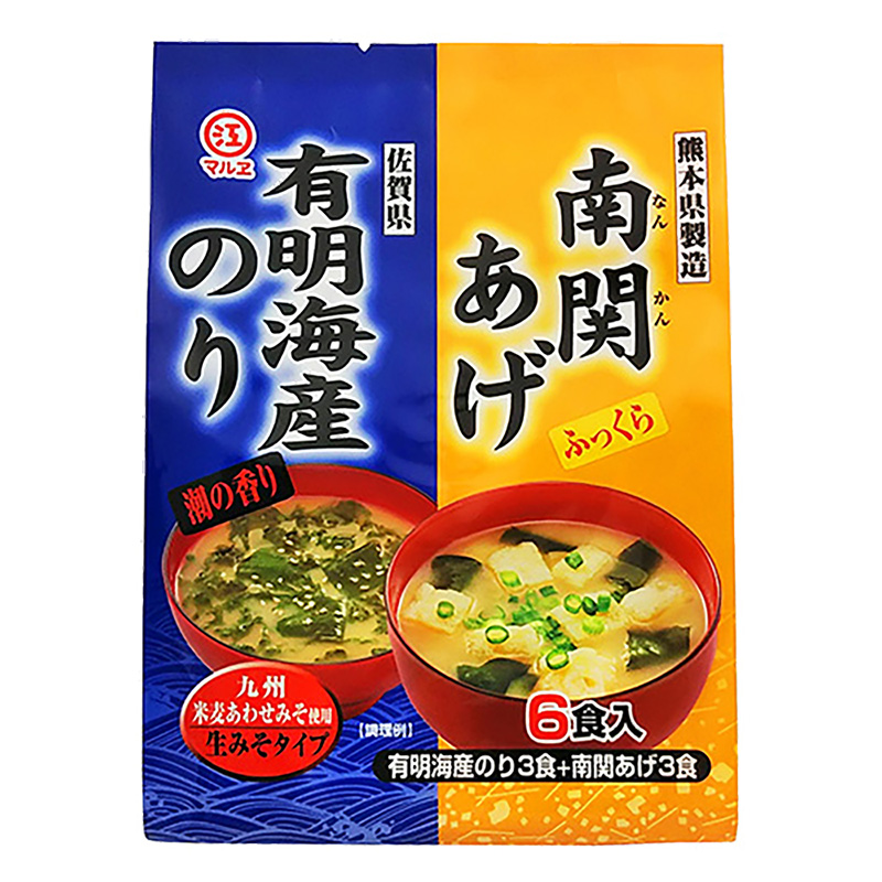 南関あげと有明産海苔のみそ汁 6P