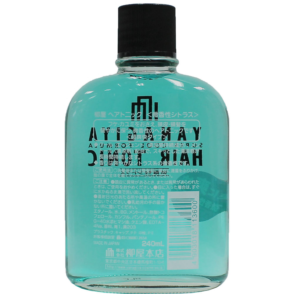 柳屋 ヘアトニック <微香性シトラス> 240ml