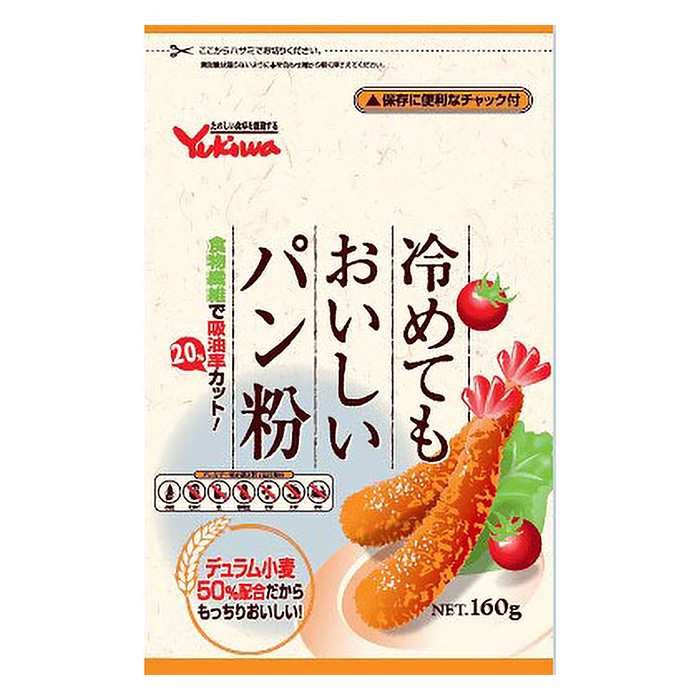冷めてもおいしいパン粉 チャック付 160g