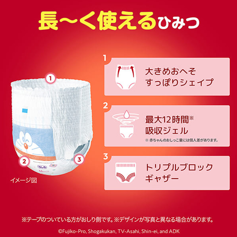 マミーポコ パンツ ドラえもん オムツ Lサイズ(9~15kg)62枚