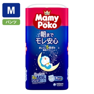 マミーポコ パンツ 夜用 M(6kg～13kg)36枚入 男女共用