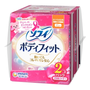 ソフィ ボディフィット 21cm 羽なし 28枚×2個パック