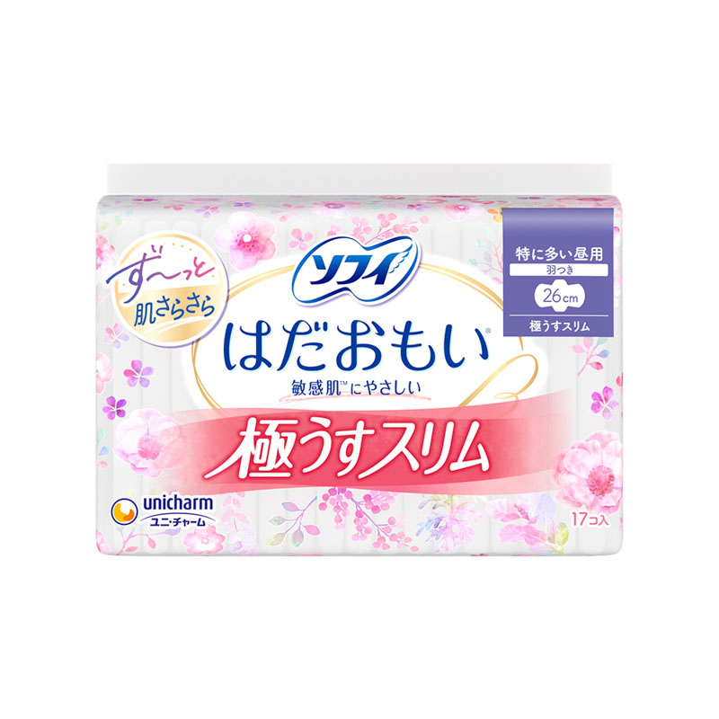 ソフィ はだおもい 極うすスリム 26㎝ 羽つき 17枚