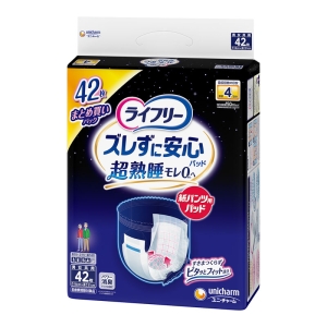 ライフリー ズレずに安心紙パンツ専用尿とりパッド夜用 4回吸収 42枚