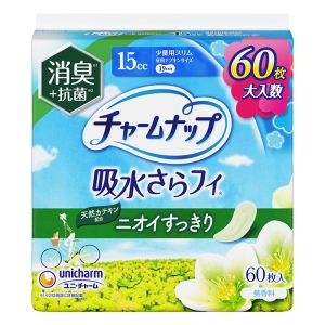 チャームナップ 吸水さらフィ 少量用 15cc 消臭タイプ 19cm 60枚