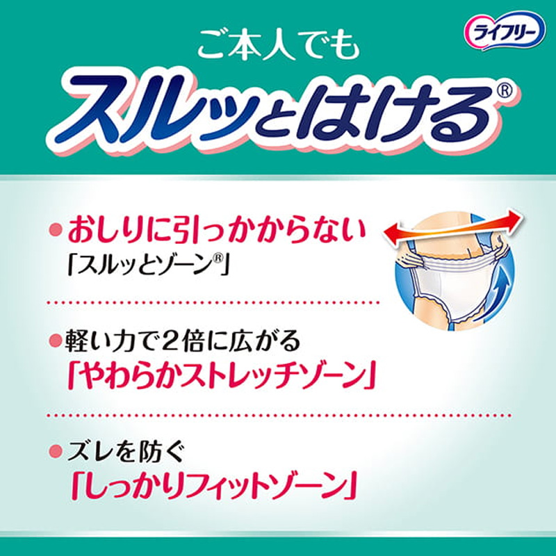 ライフリー うす型軽快パンツ M 2回吸収 32枚