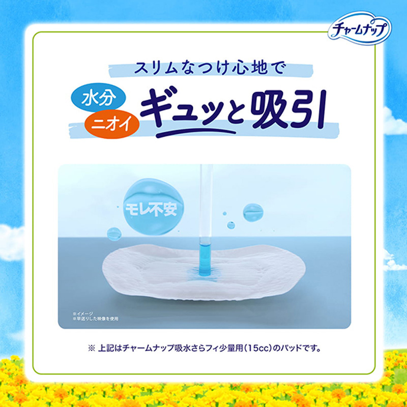 チャームナップ 吸水さらフィ パンティライナー 微量用 5cc 17.5cm 72枚