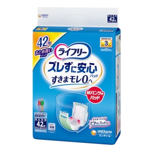ライフリー ズレずに安心紙パンツ専用尿とりパッド 長時間用 3回吸収 42枚