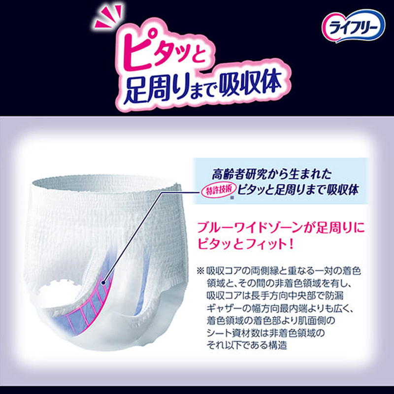 ライフリー 夜用あんしんパンツ M 5回吸収 16枚