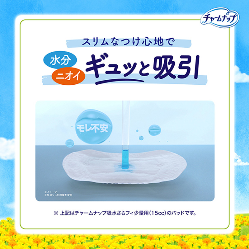 チャームナップ 吸水さらフィ ロングパンティライナー 10cc ピュアソープの香り 19cm 28枚