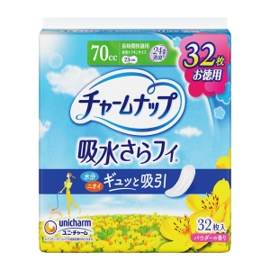チャームナップ 吸水さらフィ 長時間快適用 70cc 23cm 32枚