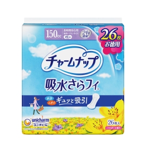 チャームナップ 吸水さらフィ 長時間安心用 150cc 29cm 26枚