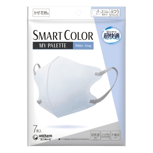 超快適 SMART COLOR ホワイト×グレー ふつう 7枚