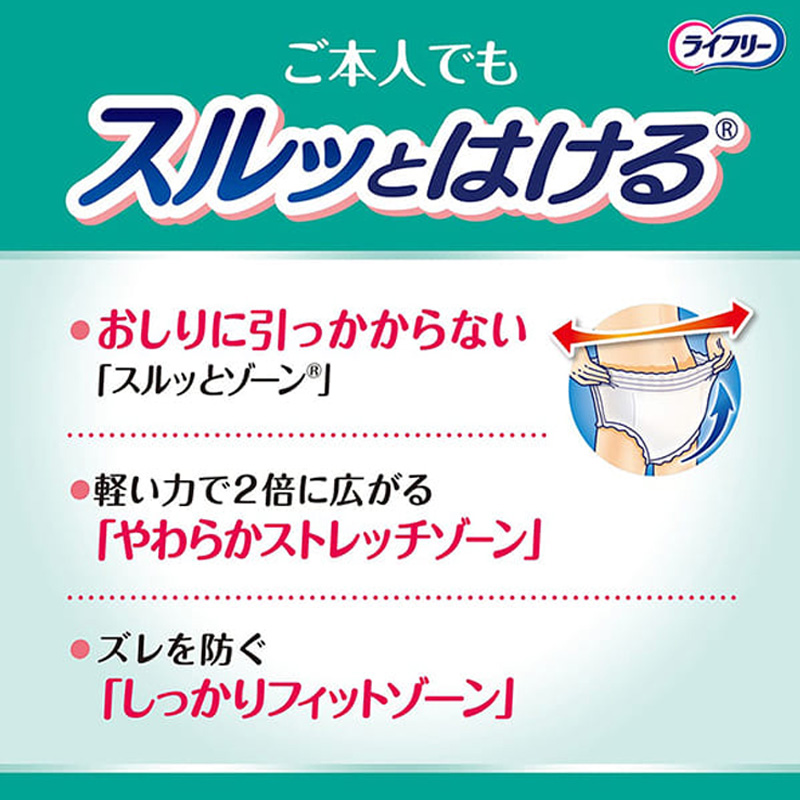 ライフリー うす型軽快パンツ S 2回吸収 34枚
