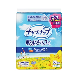 チャームナップ 吸水さらフィ ロングパンティライナー 10cc 消臭 19cm 52枚