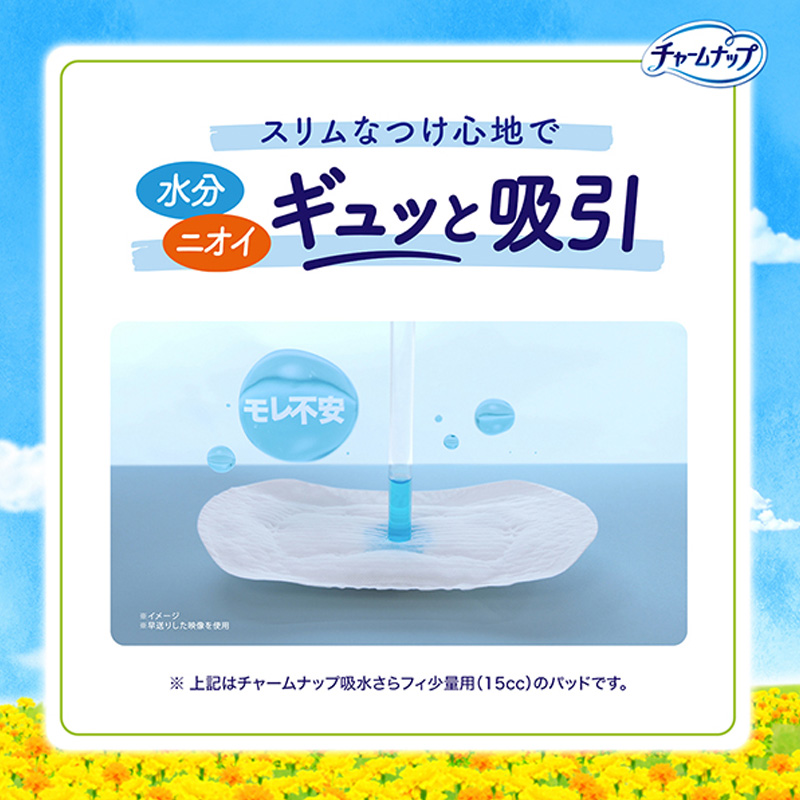 チャームナップ 吸水さらフィ ロングパンティライナー 10cc ピュアソープの香り 19cm 52枚