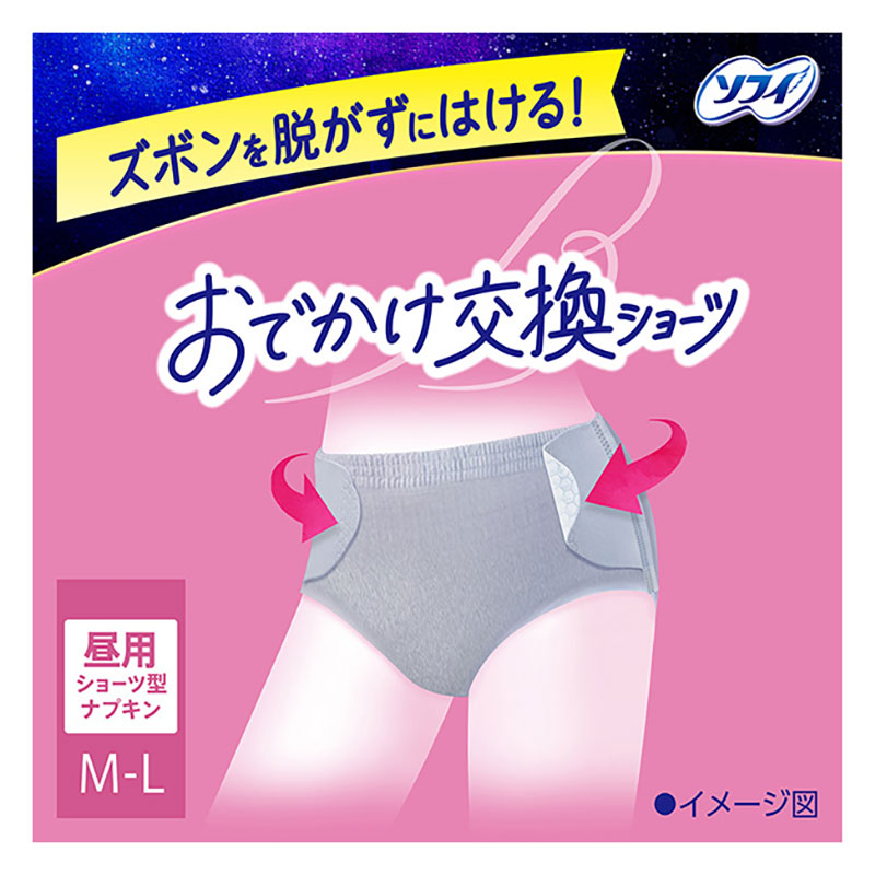 ソフィ 超熟睡 おでかけ交換ショーツ M-Lサイズ 4個