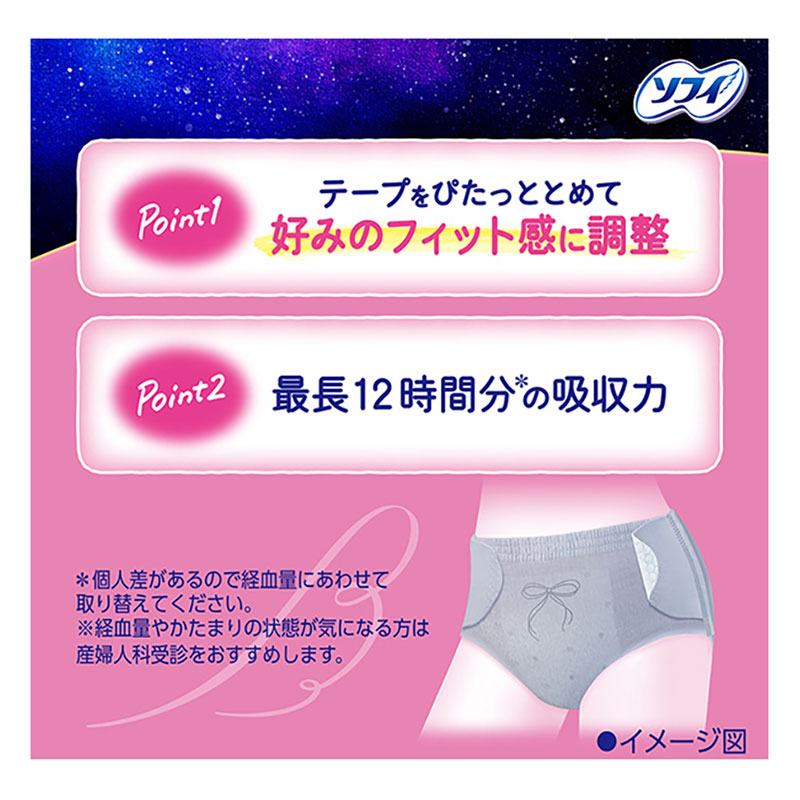 ソフィ 超熟睡 おでかけ交換ショーツ M-Lサイズ 4個