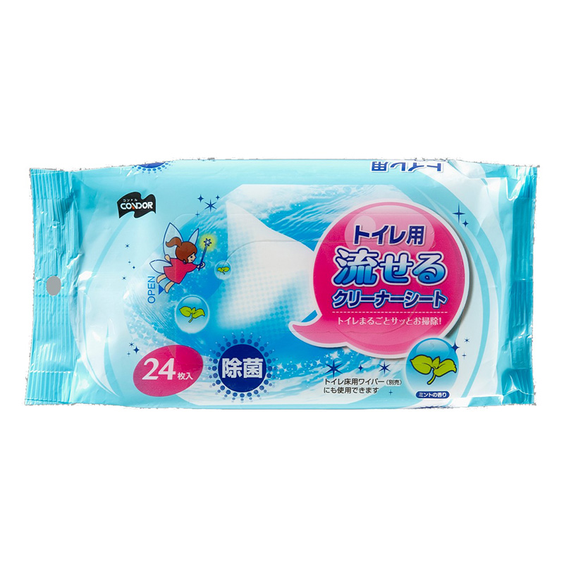 コンドル トイレ用流せるクリーナーシート 24枚入