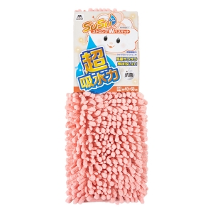 SUSU 抗菌ストロング WバスマットEC 40×60cm ピンク