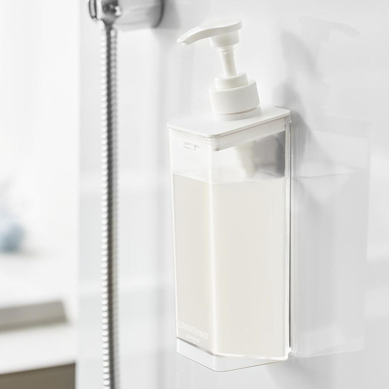 【お取り寄せ商品】たっぷり洗剤が出るマグネットディスペンサー コンディショナー MIST(ミスト) ホワイト