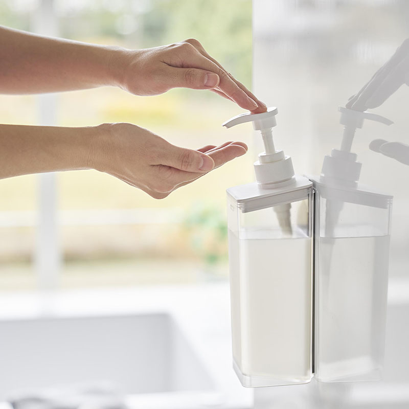 【お取り寄せ商品】たっぷり洗剤が出るマグネットディスペンサー コンディショナー MIST(ミスト) ホワイト