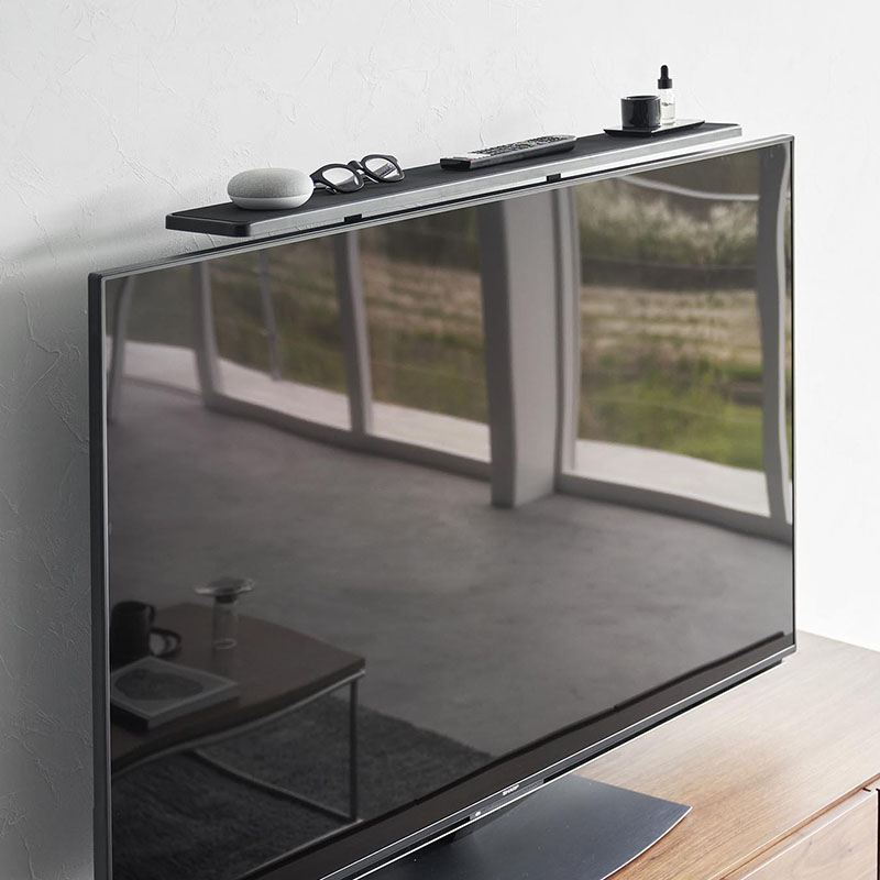 【お取り寄せ商品】テレビ上ラックワイド 100 smart(スマート) ブラック
